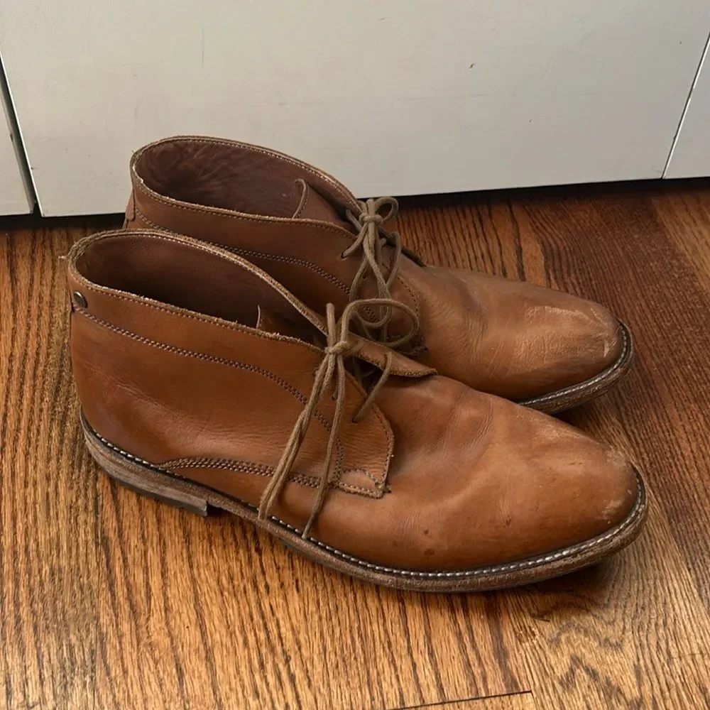 Frank Wright Leather Boots Size 10